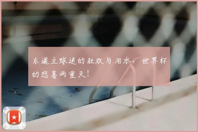 东道主球迷的狂欢与泪水,世界杯的悲喜两重天!