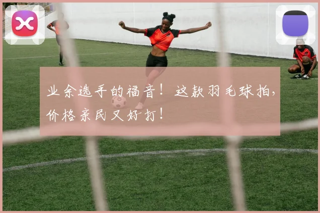 业余选手的福音！这款羽毛球拍，价格亲民又好打！